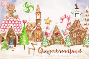 Gingerbread Land Watercolor Collection: A Versatile Illustration Set for Digital Sellers