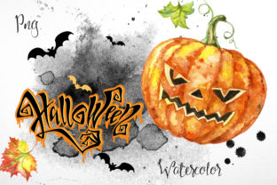 Halloween Watercolor Clipart