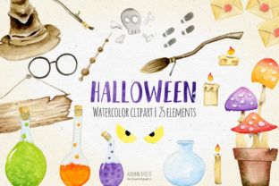 Halloween Watercolor Clipart: A Versatile Illustration for Seasonal Design Projects