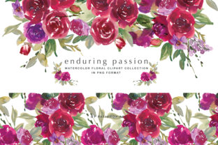 Red Watercolor Rose Clipart Set: A Versatile Illustration for Creative Content