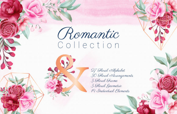 Romantic Watercolor Flowers Illustrations for Polished Content Publishing