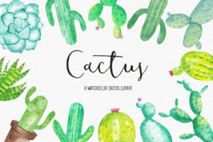 Watercolor Cactus Clipart: A Versatile Illustration for Creative Sellers