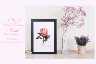 Watercolor Floral Illustrations for Modern Editorial and Web Design