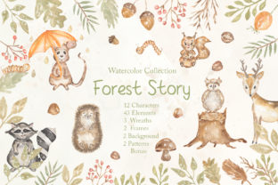 Watercolor Forest Story: A Natural Illustration for Local Business Branding