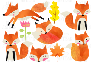Watercolor Fox Clipart Cute Foxes Embroidery Review