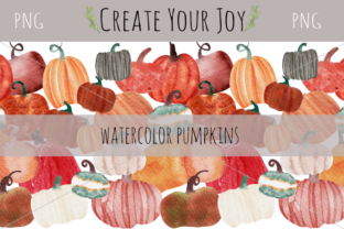 Watercolor Pumpkins Illustrations