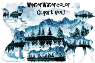 Winter Watercolor Clipart Vol. 1: A Versatile Illustration for Branding and Marketing